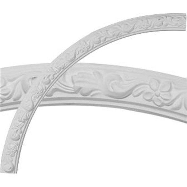 Dwellingdesigns 40 in. OD x 36 in. ID x 2 in. W x .88 in. P Architectural Accents - Sussex Floral Ceiling Ring DW69018
